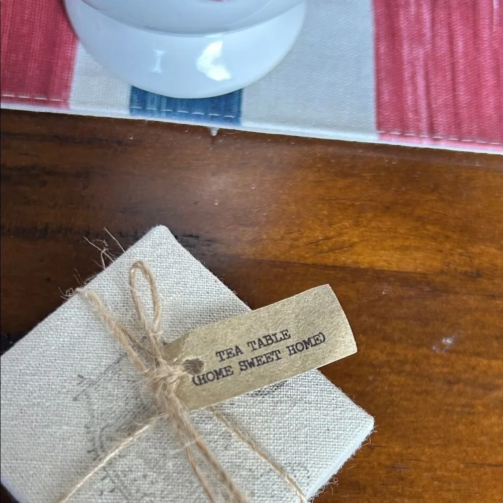 Rustic Beige Gift Box with Tag
